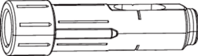 ROLLENBAND SOLID B 318P RAHMENBUCHSE UNTEN WEISS VE24 (2029077)