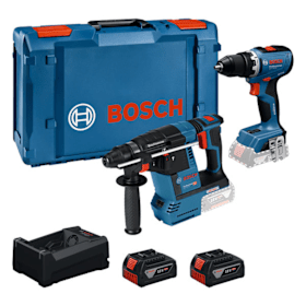 Bosch Professional Combo Kit GSR 18V-65 + GBH 18V-26 + 2x5.0AH + GAL 12V/18V-80 + XL-BOXX