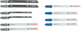 Bosch Professional Stichsägeblatt Set Wood and Metal Advanced, 10-tlg.