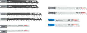 Bosch Professional Stichsägeblatt Set Wood and Metal Basic, 10-tlg.