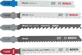Bosch Professional Stichsägeblatt Set Multi Material, 5-tlg.