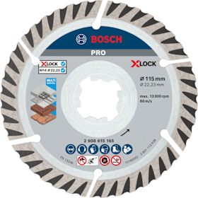 Bosch Professional PRO Multi Material X-LOCK Diamanttrennscheibe, 115 x 22,23 mm
