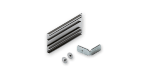 Hawa Blendenendstück-Set Junior rechts 95 mm Aluminium eloxiert