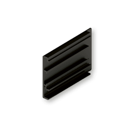Hawa Blendenendstück-Set Junior 80/100 B, rechts, 53 mm, schwarz eloxiert