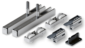 Hawa Junior 100 B Schiebetürbeschlag mit 20 mm längerer Tragschraube und 2 SoftStop
