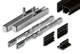 Hawa All-in-One Set Junior 100 B Schiebetürbeschlag mit SoftMove, 2500 mm, Aluminium schwarz eloxiert