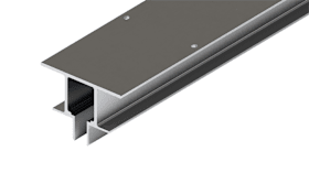 Hawa Laufschiene Deckenintegration Aluminium eloxiert gelocht 2500 mm