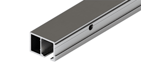 Hawa Laufschiene Wandmontage Distanzerweiterung +11 mm Aluminium eloxiert 2500 mm
