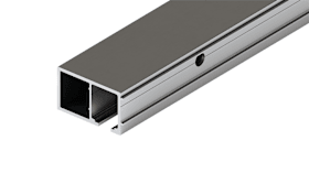 Hawa Laufschiene Wandmontage Distanzerweiterung +20 mm Aluminium eloxiert