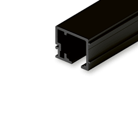 Hawa Laufschiene Junior 80/100 Wandmontage Aluminium schwarz eloxiert gelocht