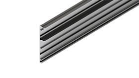 Hawa Clip-Blende Aluminium eloxiert für Laufschiene Schiebetürtechnik 2500 mm