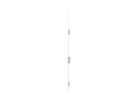 KFV Mehrfachverriegelung schlüsselbetätigt BS2300SA hell verzinkt Softlockfalle Flachstulp 20 mm