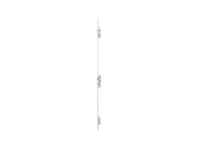 KFV Mehrfachverriegelung schlüsselbetätigt silber RAL 9007 SKG 2 DIN LS U-Stulp 6x24x6 mm