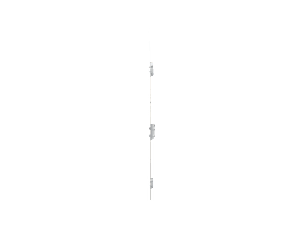 KFV Mehrfachverriegelung schlüsselbetätigt Edelstahl matt gebürstet, Softlockfalle, Flachstulp 20 mm, SKG 3