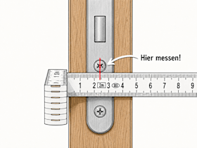 Profilzylinder richtig messen