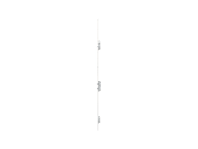 KFV Mehrfachverriegelung schlüsselbetätigt Softlockfalle flach hell 20 mm Flachstulp