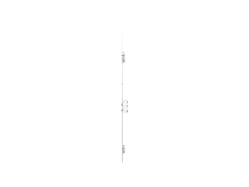 KFV Mehrfachverriegelung MFV Comfort Softlock Flachstulp 20 mm RAL 9007 Beschichtet