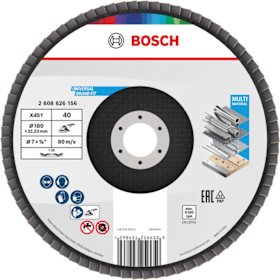 Bosch Professional Fächerschleifscheiben X451 180x22,23 mm K40 15-teilig