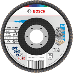 Bosch Professional Fächerschleifscheiben X451 115x22,23 mm K80 60-teilig