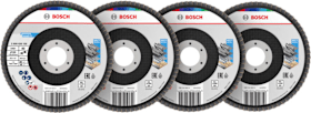 Bosch Professional Fächerschleifscheiben Set X451 15-teilig 125x22,23 mm K40-K120