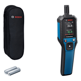 Bosch Professional Holzfeuchtigkeitsmesser Thermo-Hygrometer GDH 1-17 für Baustellen