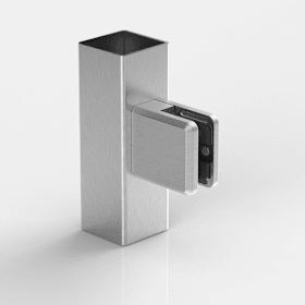 PAULI + SOHN Klemmbefestigung 48x45mm Edelstahl A4 Konsolenbefestigung