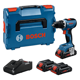 Bosch Professional Akku-Bohrschrauber GSR 18V-65 mit 3x4,0Ah Akku und L-BOXX
