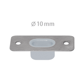PLANET Bodenschließmulde BMd10 schmal,verstellbar,4/-4mm,edelstahl, Ø10,3tlg