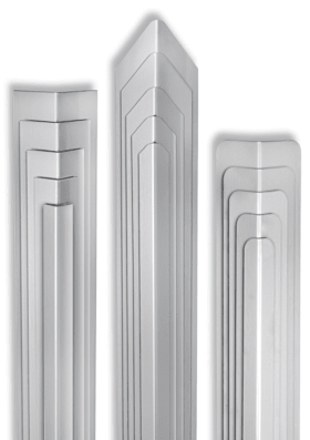 Hoju-Beschlag Eckschutzwinkel Edelstahl waagrecht eckig 1250x20x20x1 mm robust