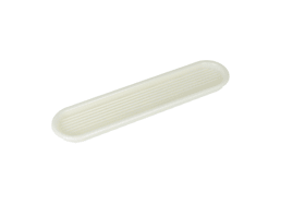 Hoju-Beschlag Lüftungsgitter oval Kunststoff 176 x 41 mm Elfenbein
