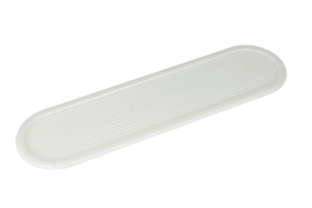 Hoju-Beschlag Lüftungsgitter oval Kunststoff 260 x 70 mm Elfenbein