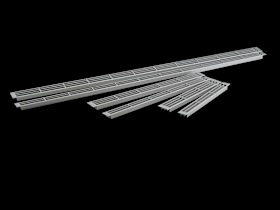 Hoju-Beschlag Stegblech Rechteckloch Aluminium F1 208 x 32,2 mm