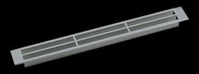 Hoju-Beschlag Stegblech Rechteckloch Aluminium F1 300 x 32,2 mm