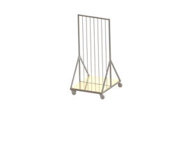 Reimpex Flügel-Rahmenwagen mit Trennelementen 130 mm, 10-teilig, 1613 mm Breite