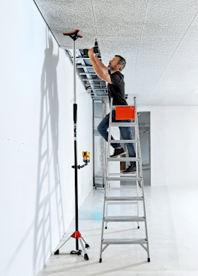 BESSEY Set: Decken- und Montagestützen-Set teleskopierbar mit Zubehör, 1,80–2,90 m, bis 90 kg belastbar