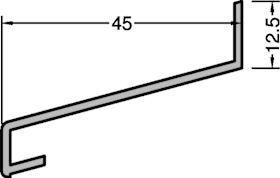 BLENDRAHMEN PROFIL Z45 LM BLANK