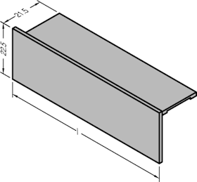 GUTMANN Endkappe EK 2020, Aluminium