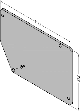 GUTMANN Deckel D 125.85, Aluminium