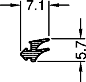 GUTMANN Dichtung DI 7605 EPDM Schwarz 120 Meter Rolle