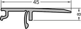 GUTMANN Deckel D 8 /45-D E6/EV1 Aluminium Zubehör Wintergartensysteme 60 Meter
