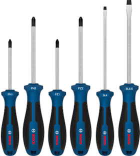 Bosch Professional Schraubendreher Set PH/PZ/SL 6-teilig