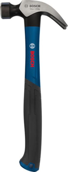 Bosch Professional Zimmermannshammer 16 oz 450 g geschwungen