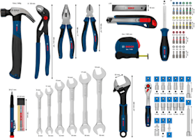 Bosch Professional Handwerkzeug Set 89-teilig