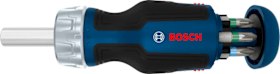 Bosch Professional Stubby-Bit-Ratschenschraubendreher Magazin mit 6 Bits