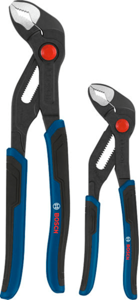 Bosch Professional Wasserpumpenzange Set Mehrkomponentengriff 2-teilig