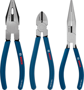 Bosch Professional Zangenset tauchbeschichtete rutschfeste Griffe 3-teilig