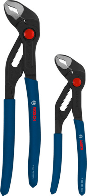 Bosch Professional Wasserpumpenzangenset mit tauchbeschichteten rutschfesten Griffen