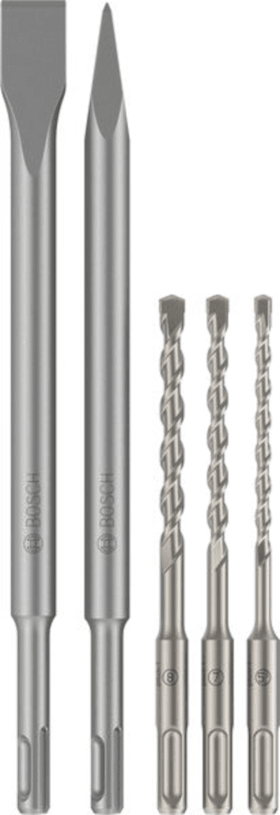 Bosch Professional SDS Plus-3C Meißel- und Bohrerset Ø5,5/7/8 mm, 5-teilig für Bohrhämmer