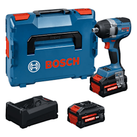 Bosch Professional Akku-Drehschlagschrauber GDS18V-750 mit 2 Akkus EXBA18V-80 und L-BOXX