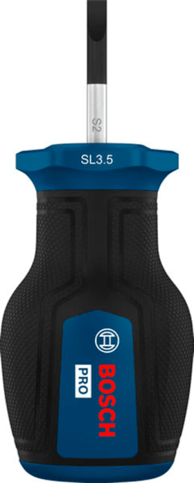 Bosch Professional PRO Stubby-Schraubendreher SL 0,6x3,5x25